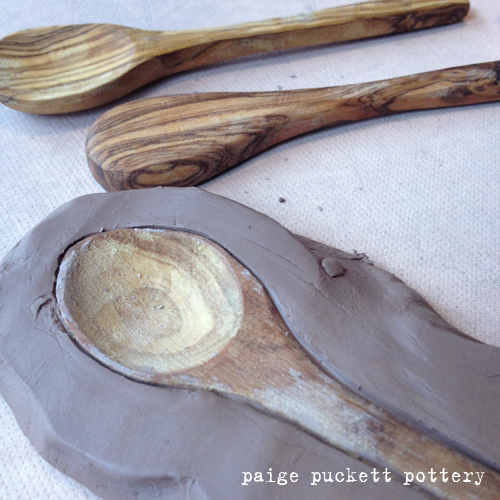 handmade ceramic spoon mold