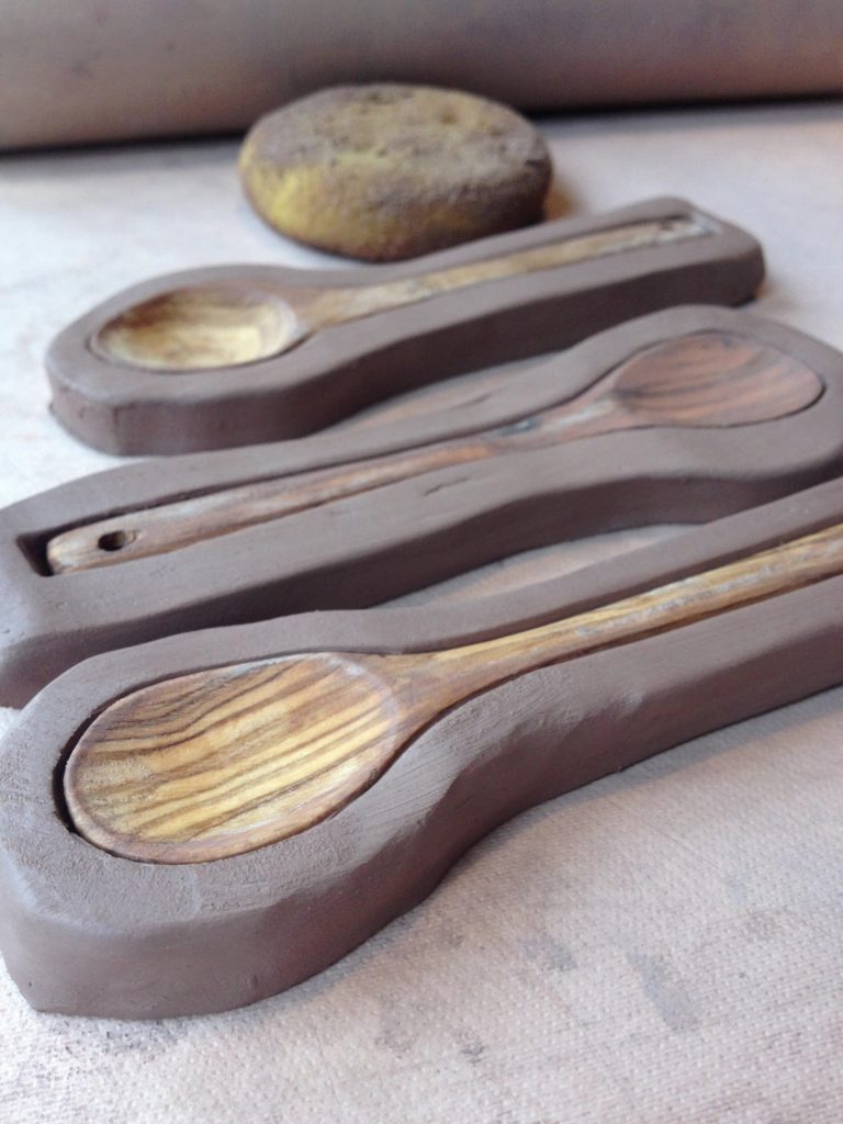 hand made ceramic spoon mold