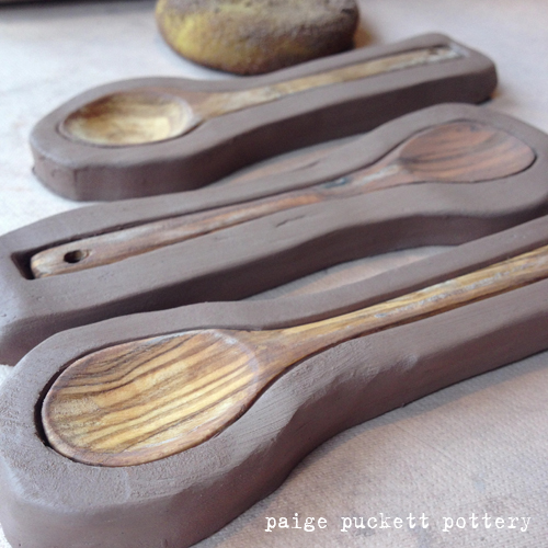 handmade ceramic spoon mold