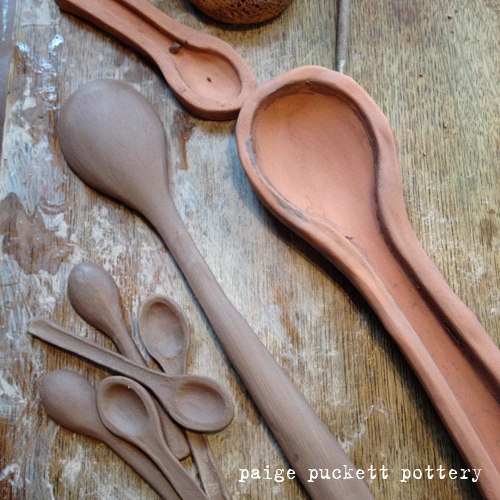 handmade ceramic spoon mold