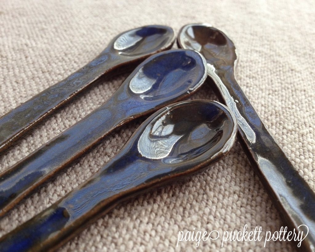 hand made ceramic spoon