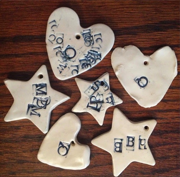 Making Ceramic Ornaments with Cookie Cutters