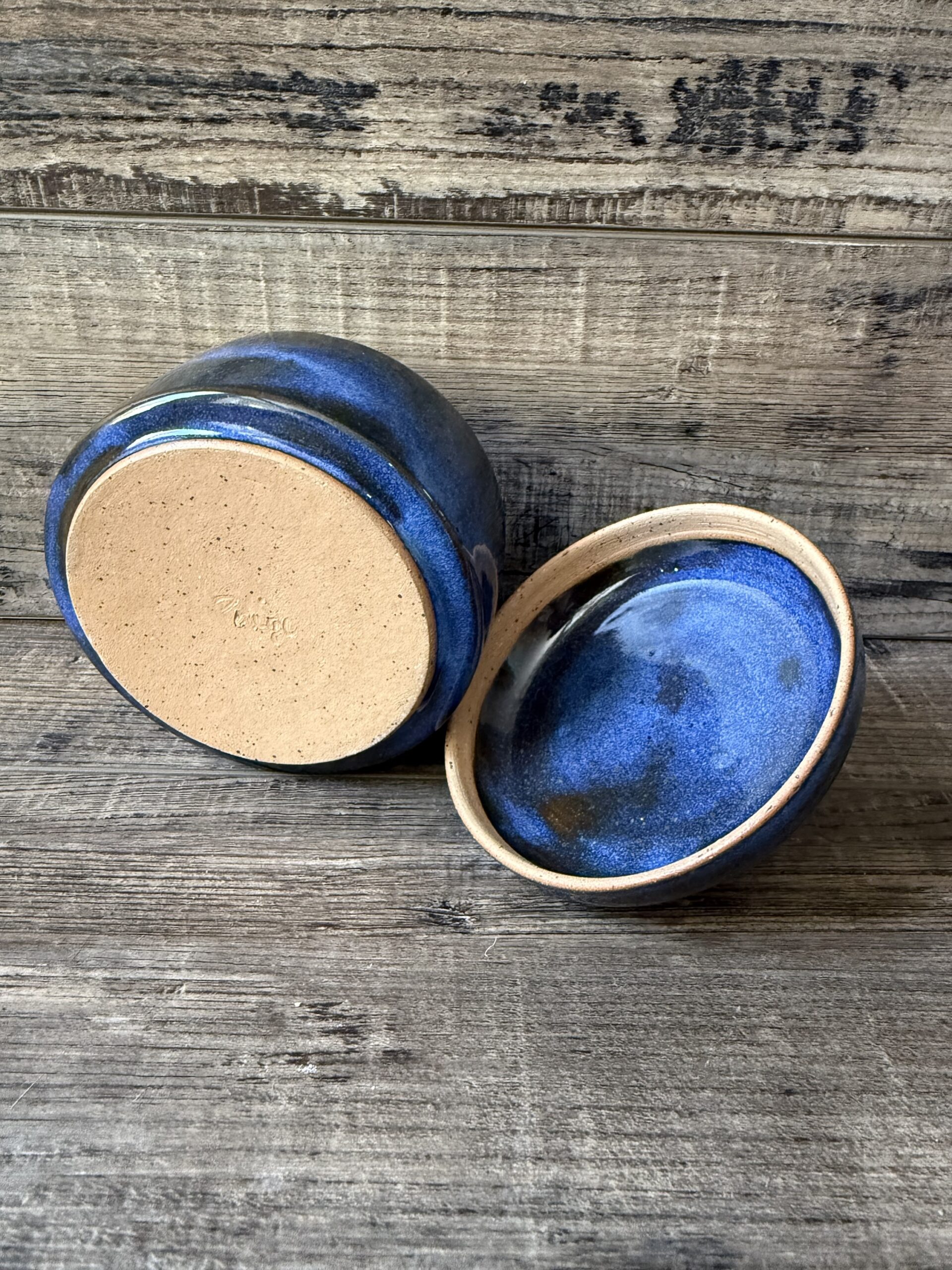 Indigo Lidded Canister 2 - Image 4