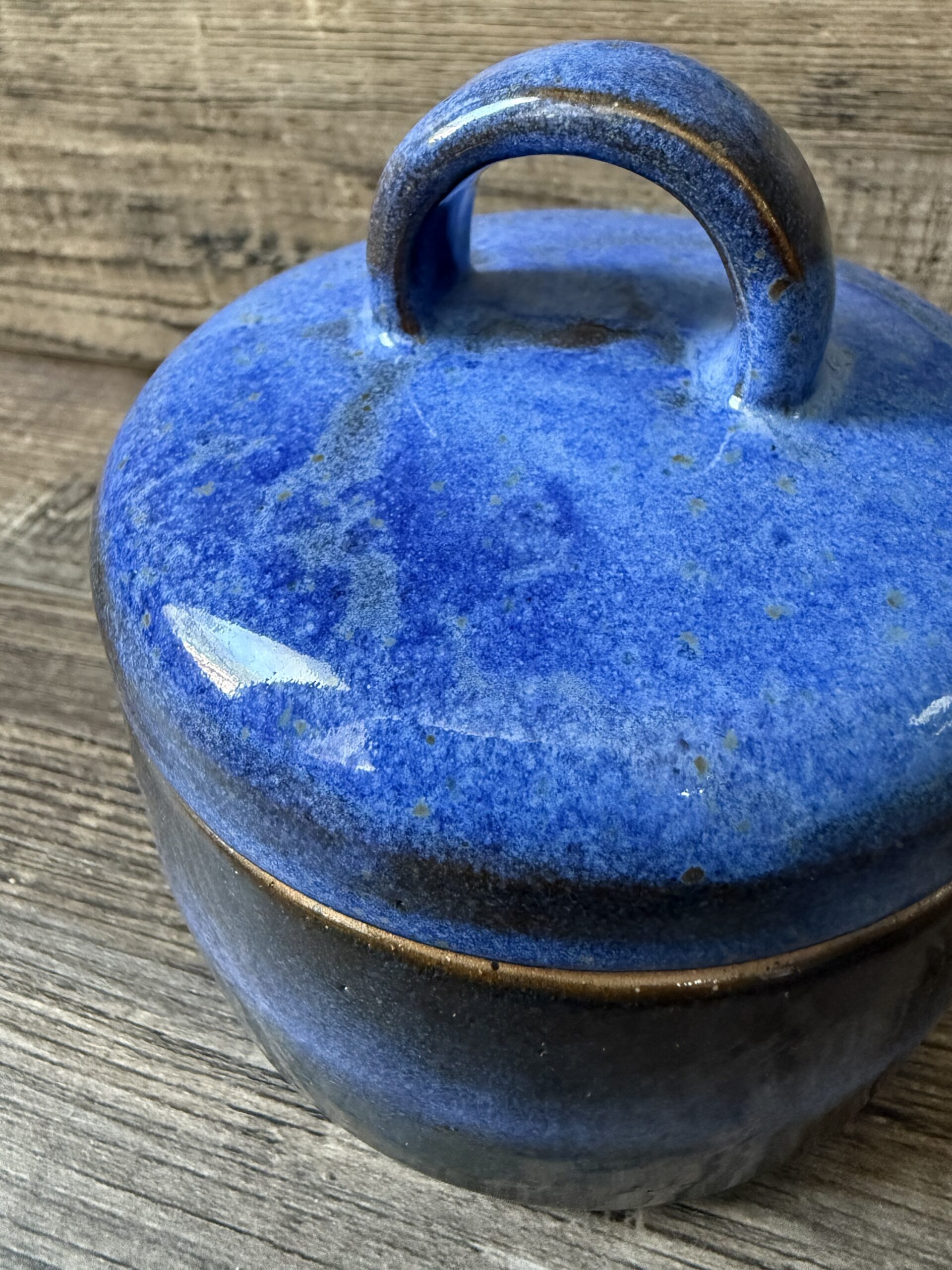 Indigo Lidded Canister 2 - Image 2