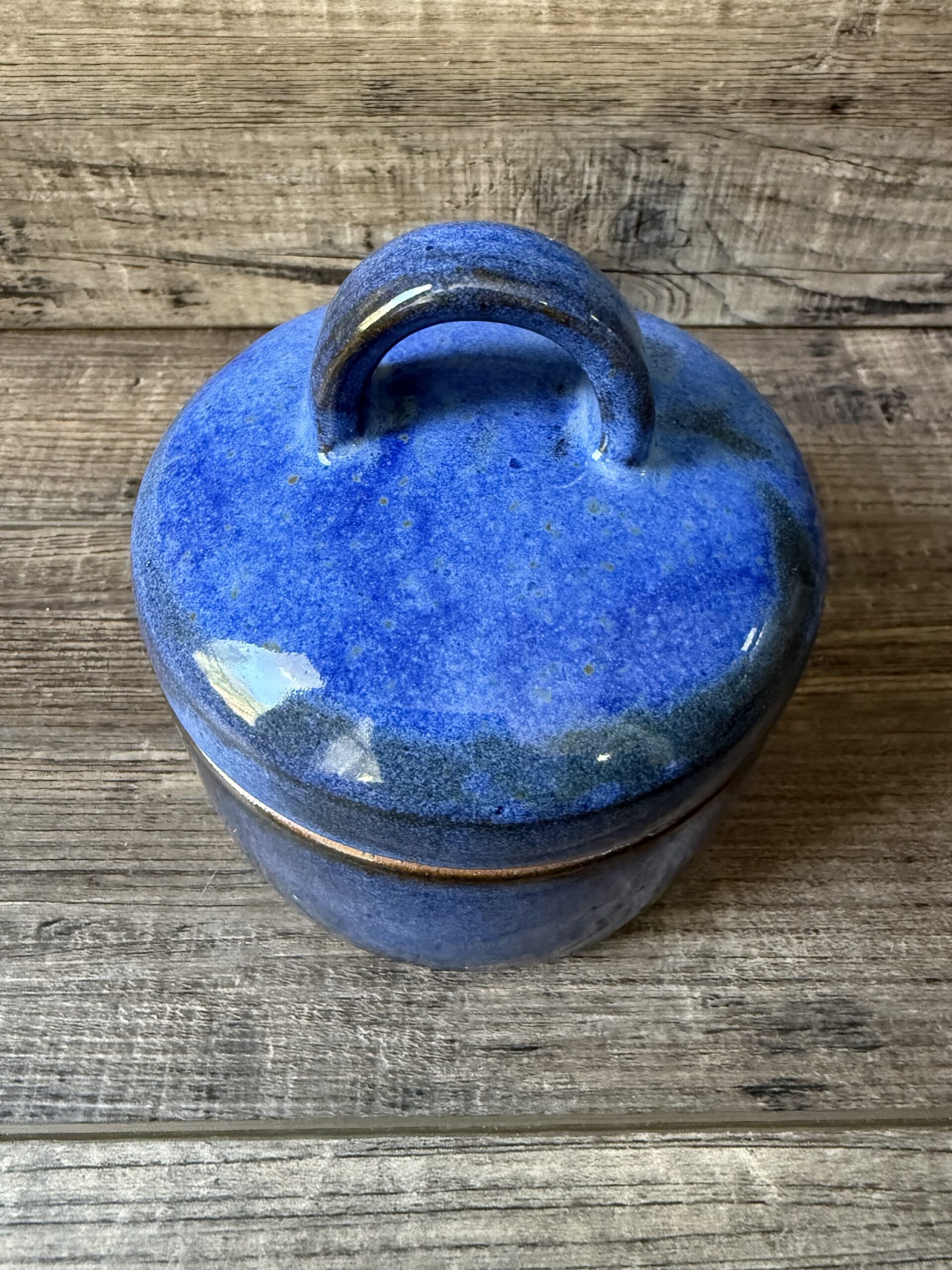 Indigo Lidded Canister 3 - Image 5