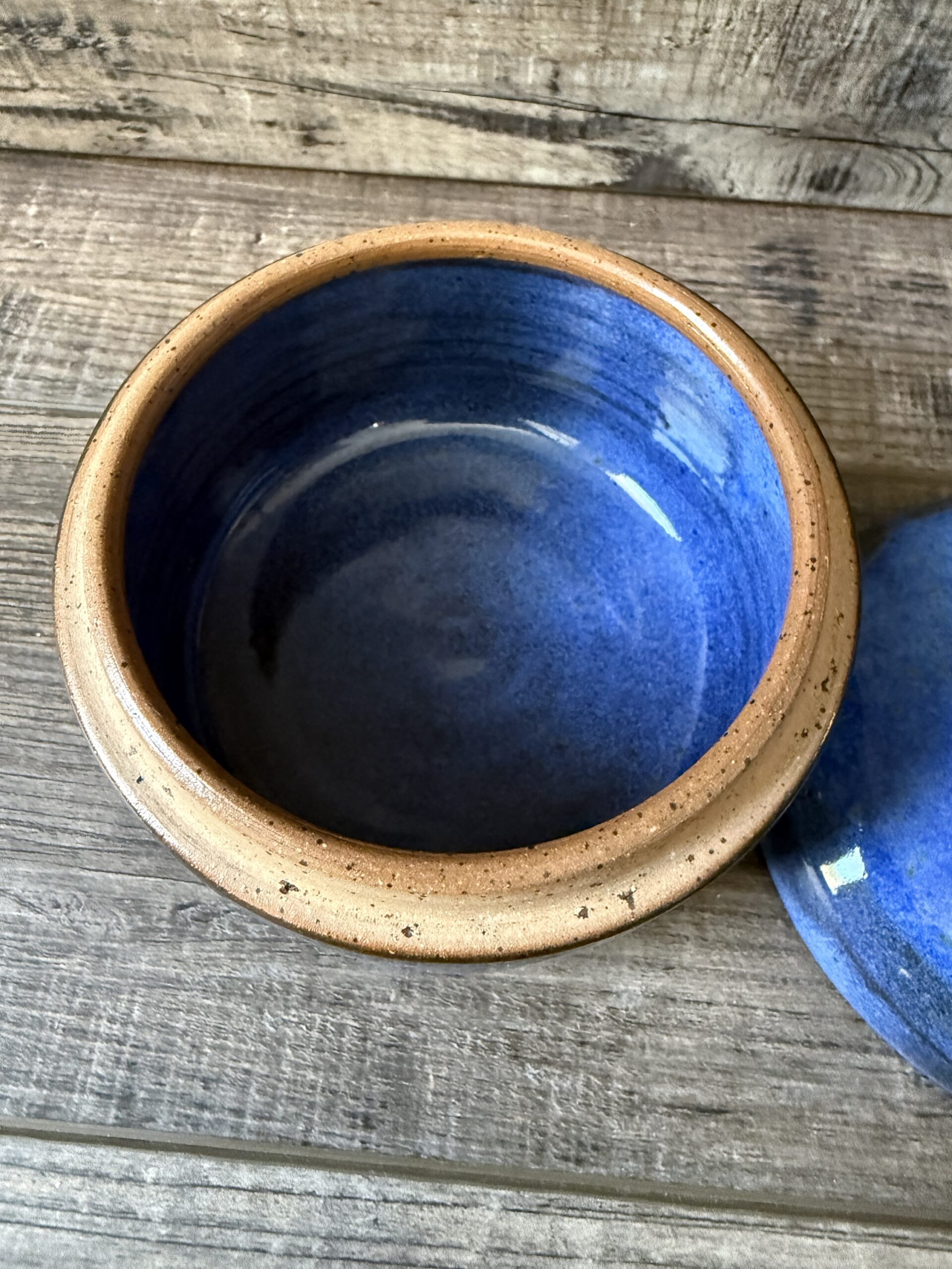 Indigo Lidded Canister 3 - Image 4