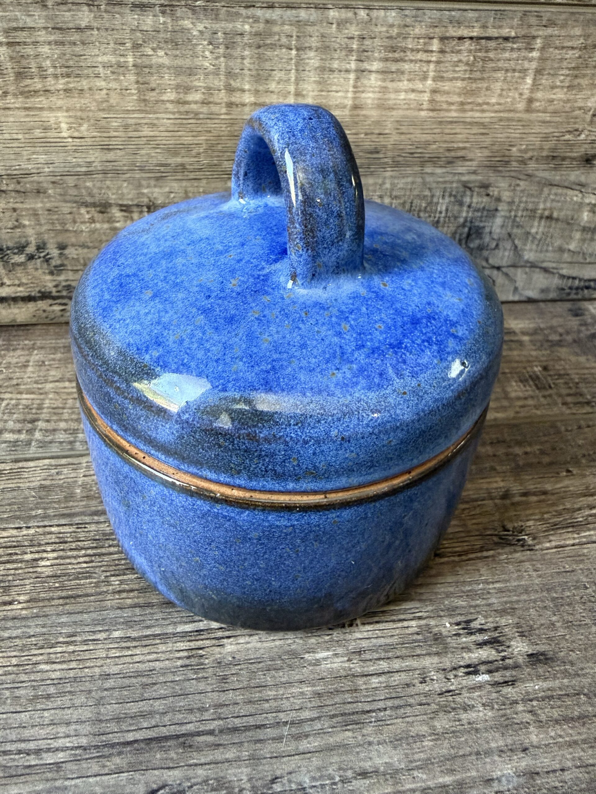 Indigo Lidded Canister 4 - Image 3