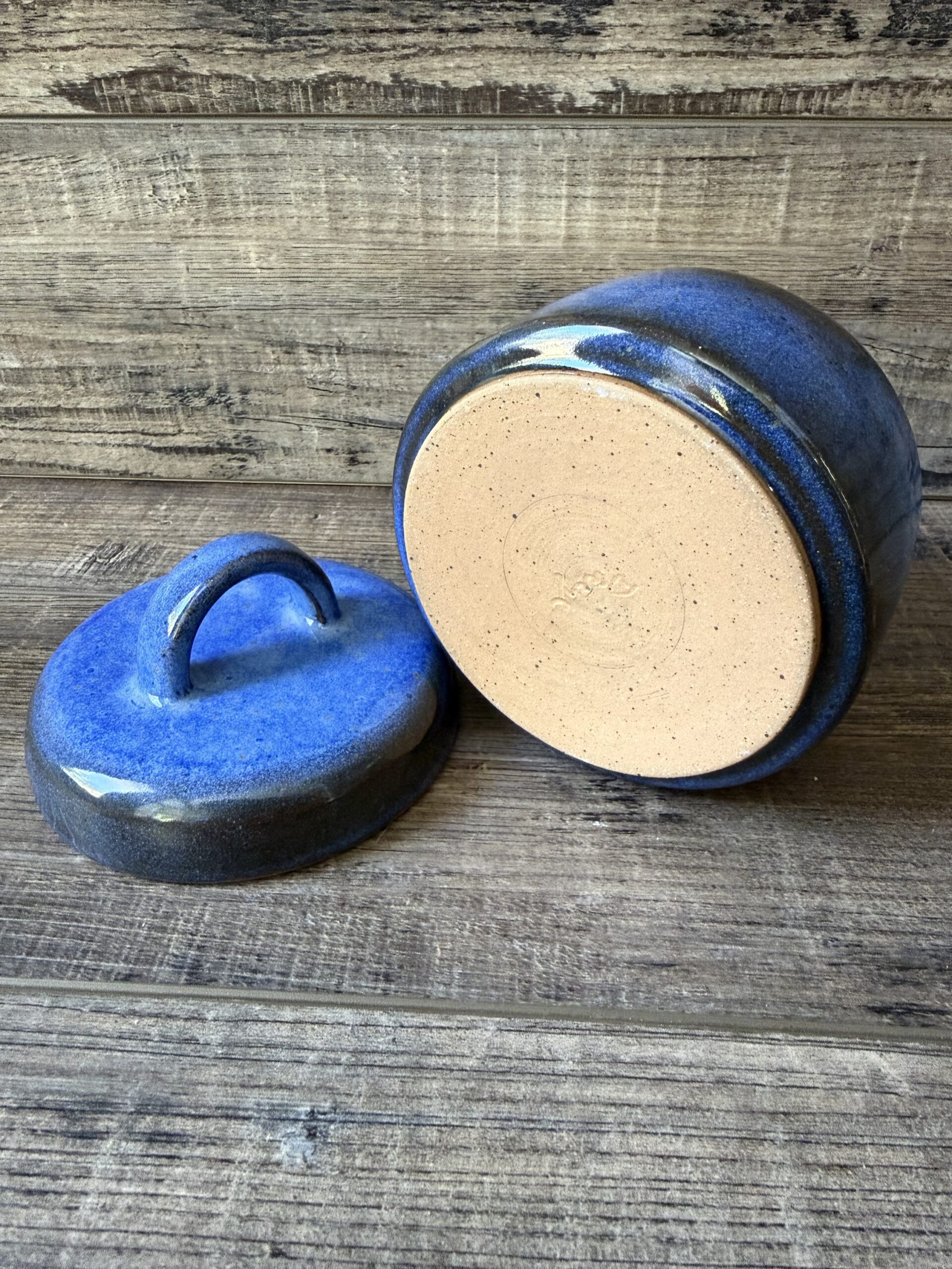 Indigo Lidded Canister 4 - Image 5