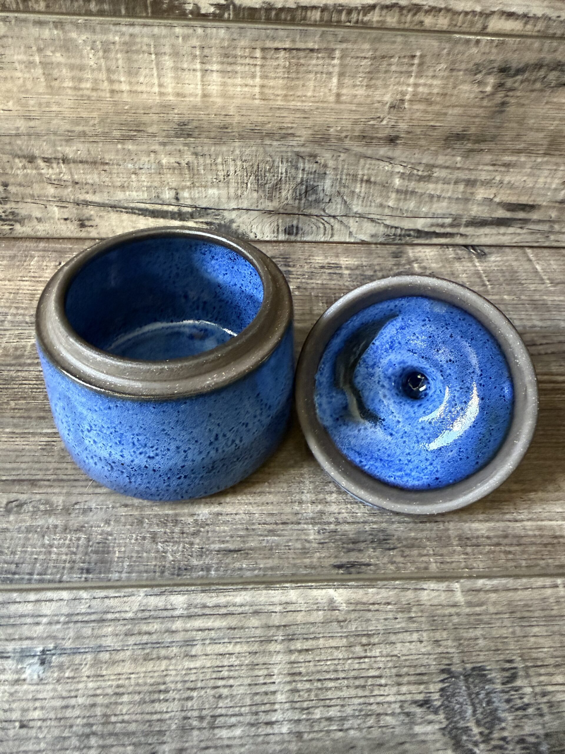 Indigo Lidded Canister 5 - Image 4