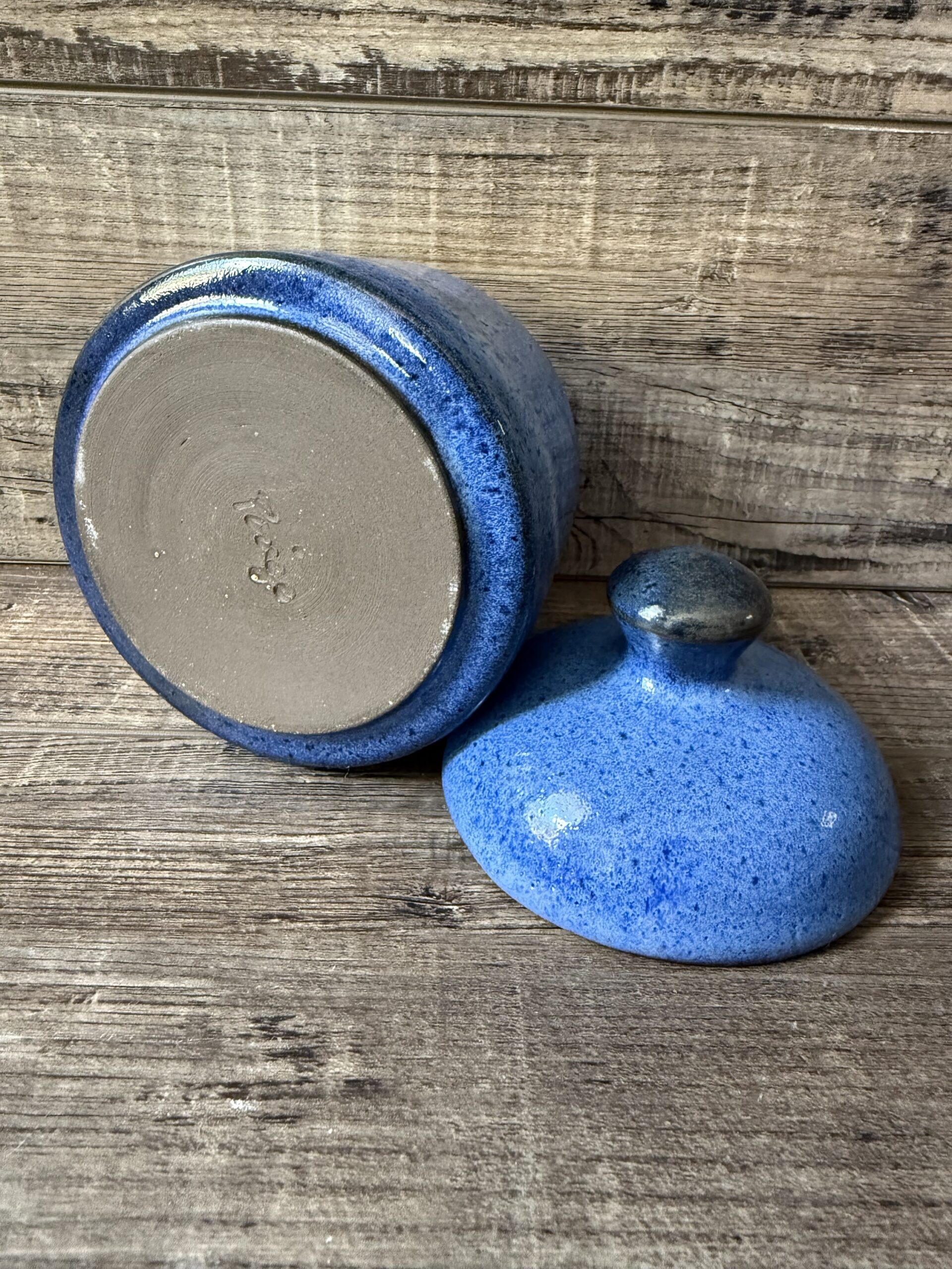 Indigo Lidded Canister 5 - Image 3